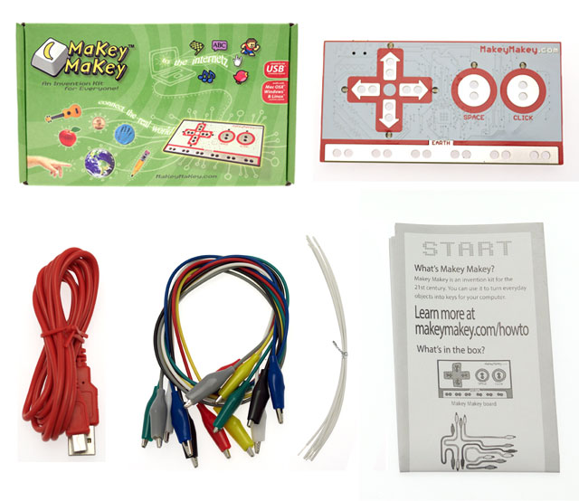 Contenu du kit Makey Makey