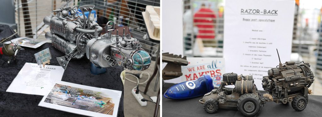 Maquette de science fiction au Maker Faire Nantes