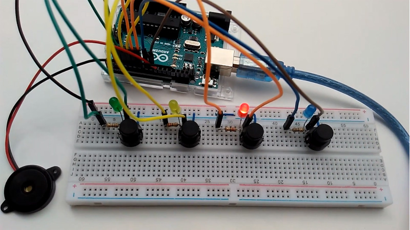 Faire un jeu musical Simon avec Arduino