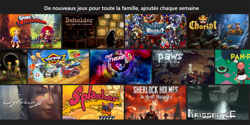 Catalogue de jeux vidéo Blacknut